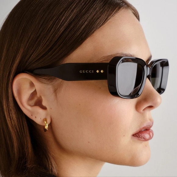 GUCCI GG1531SK 001 BLACK GREY SUNGLASSES NEW - Picture 8 of 16